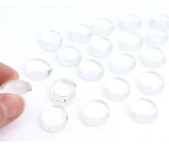 Tout Pour le Jeu 20 galets gems transparents 15/19 mm - mini pierres plates