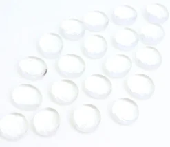 Tout Pour le Jeu 20 galets gems transparents 15/19 mm - mini pierres plates