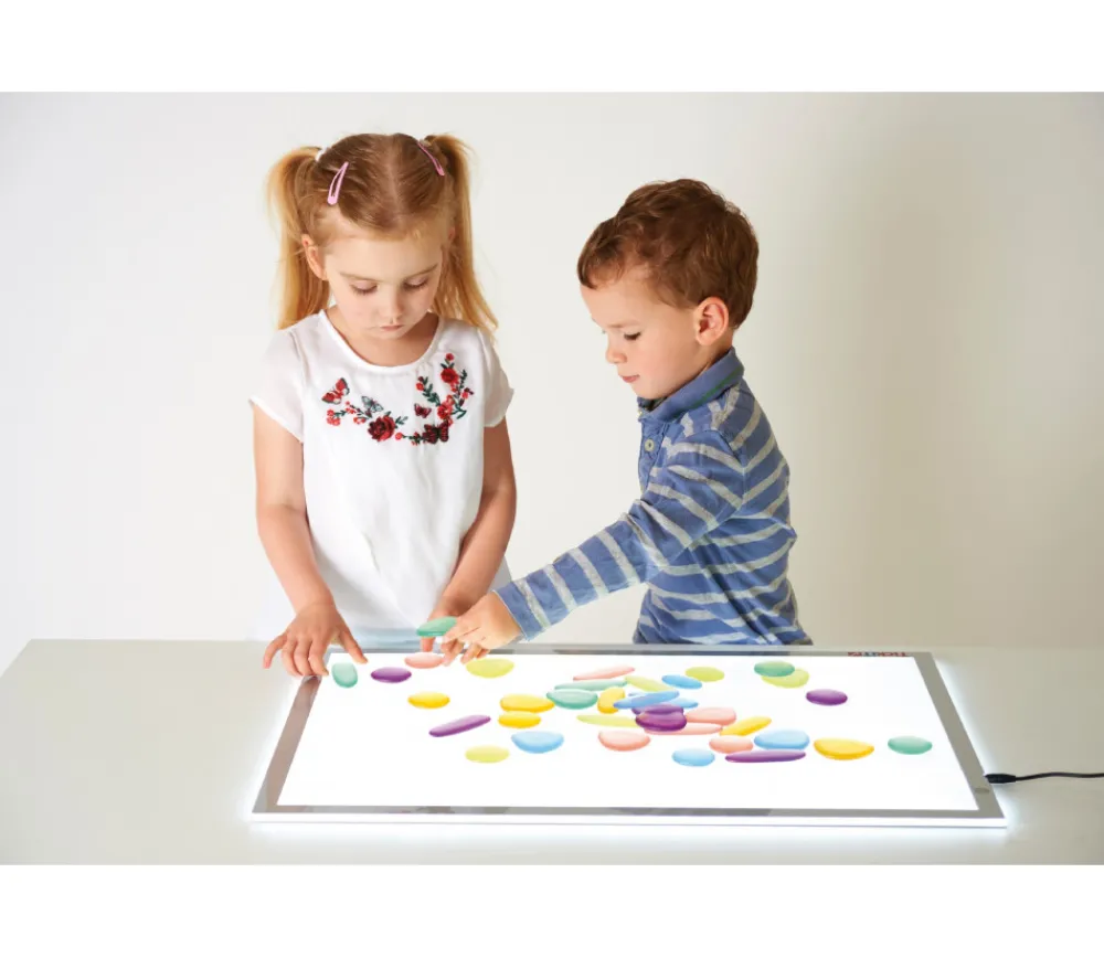 Tout Pour le Jeu 36 galets translucides couleurs pastel 5 cm