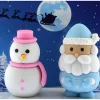 Tout Pour le Jeu 2 gommes : 1 Bonhomme de Neige et 1 Père-Noël