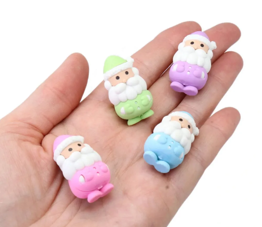 Tout Pour le Jeu 2 gommes : 1 Bonhomme de Neige et 1 Père-Noël