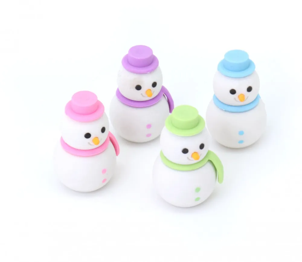 Tout Pour le Jeu 2 gommes : 1 Bonhomme de Neige et 1 Père-Noël