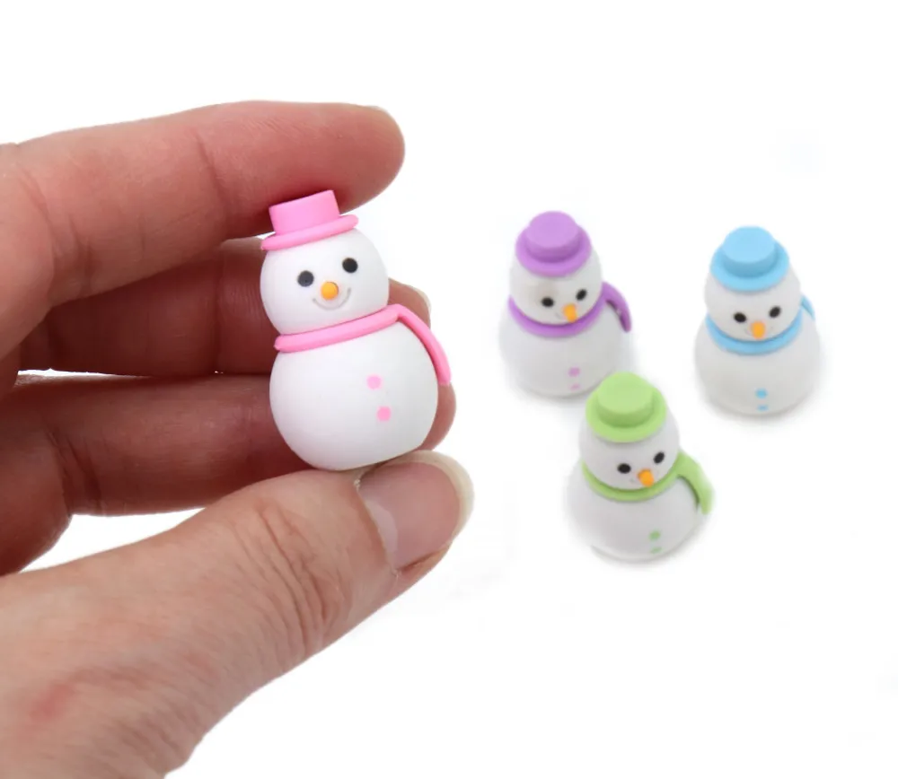Tout Pour le Jeu 2 gommes : 1 Bonhomme de Neige et 1 Père-Noël