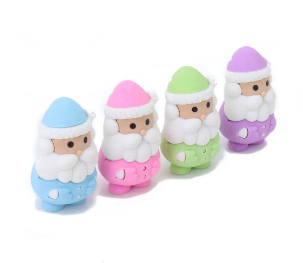 Tout Pour le Jeu 2 gommes : 1 Bonhomme de Neige et 1 Père-Noël