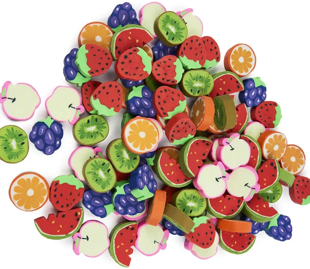 Tout Pour le Jeu 96 gommes en forme de fruits 2 cm