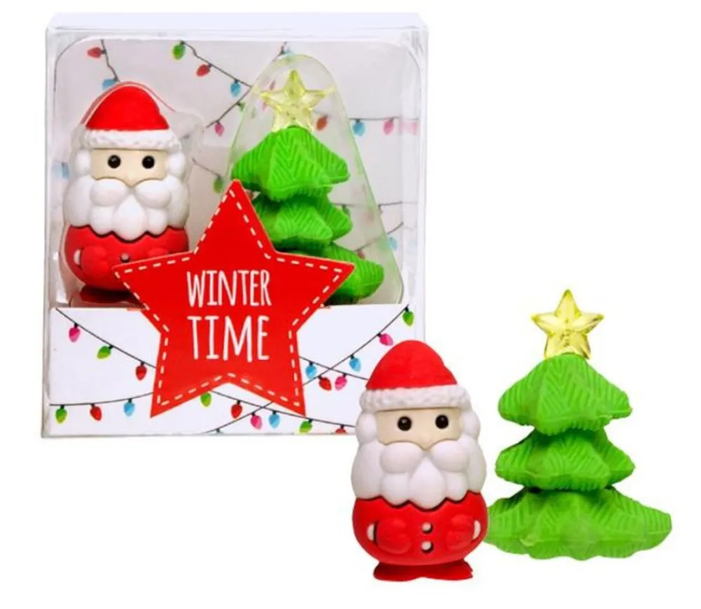 Tout Pour le Jeu 2 gommes Père-Noël / Sapin