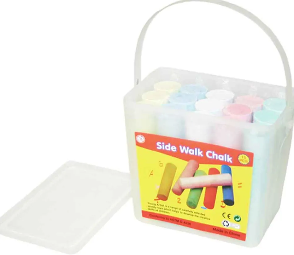 Tout Pour le Jeu 15 grandes craies de trottoir 7 couleurs