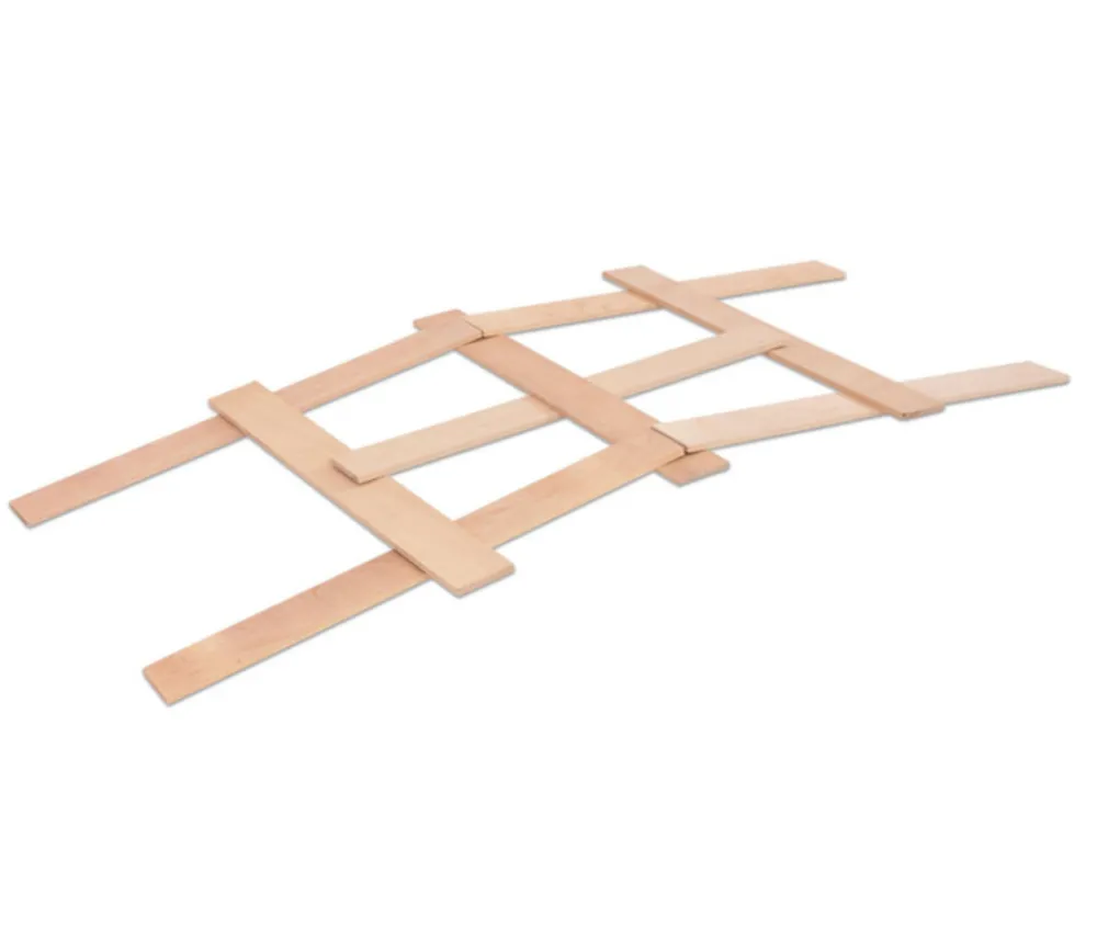 Tout Pour le Jeu 45 grandes plaquettes en bois naturel 36 cm construction jeux