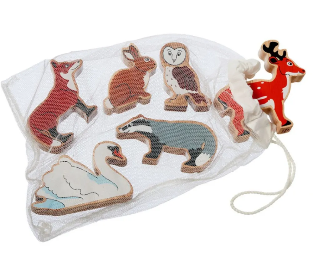 Tout Pour le Jeu 6 grands animaux de la forêt - figurines en bois