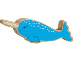 Tout Pour le Jeu 6 grands animaux de la mer en bois - figurines colorées