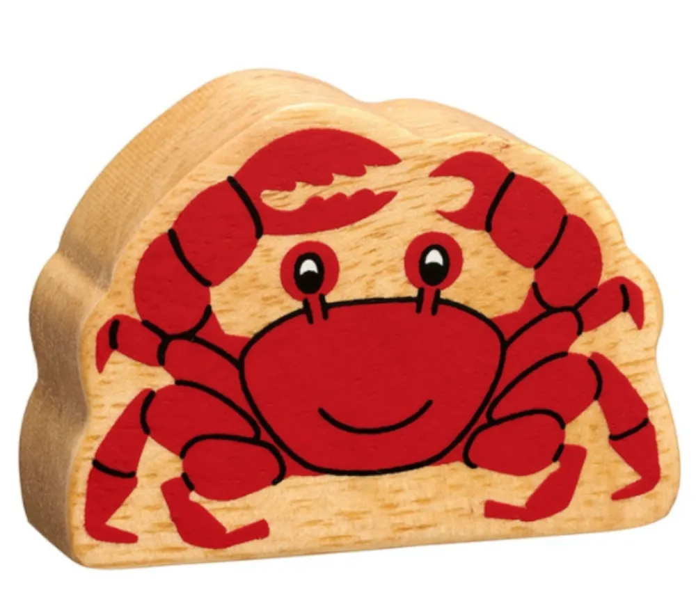 Tout Pour le Jeu 6 grands animaux de la mer en bois - figurines colorées