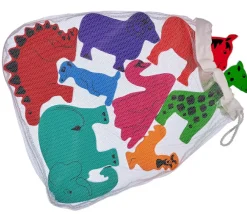 Tout Pour le Jeu 8 grands animaux en bois arc-en-ciel
