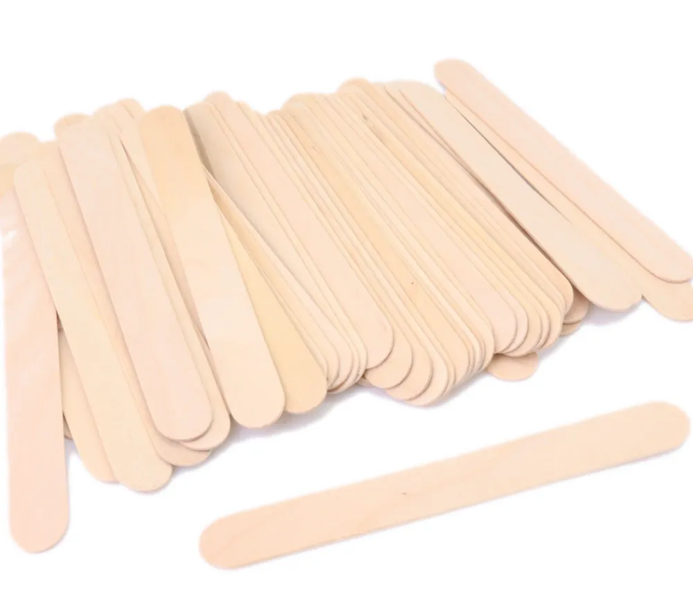 Tout Pour le Jeu 50 grands bâtonnets bois naturel 15 x 1.8 x 0.18 cm bricolage et jeux