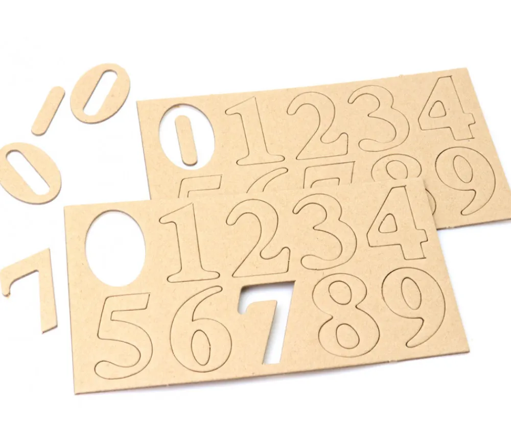 Tout Pour le Jeu 20 Grands chiffres de 0 à 9 cartonné de 4 cm