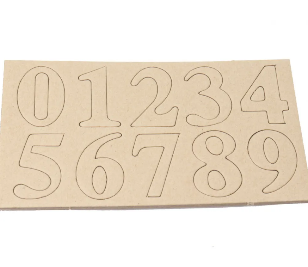 Tout Pour le Jeu 20 Grands chiffres de 0 à 9 cartonné de 4 cm