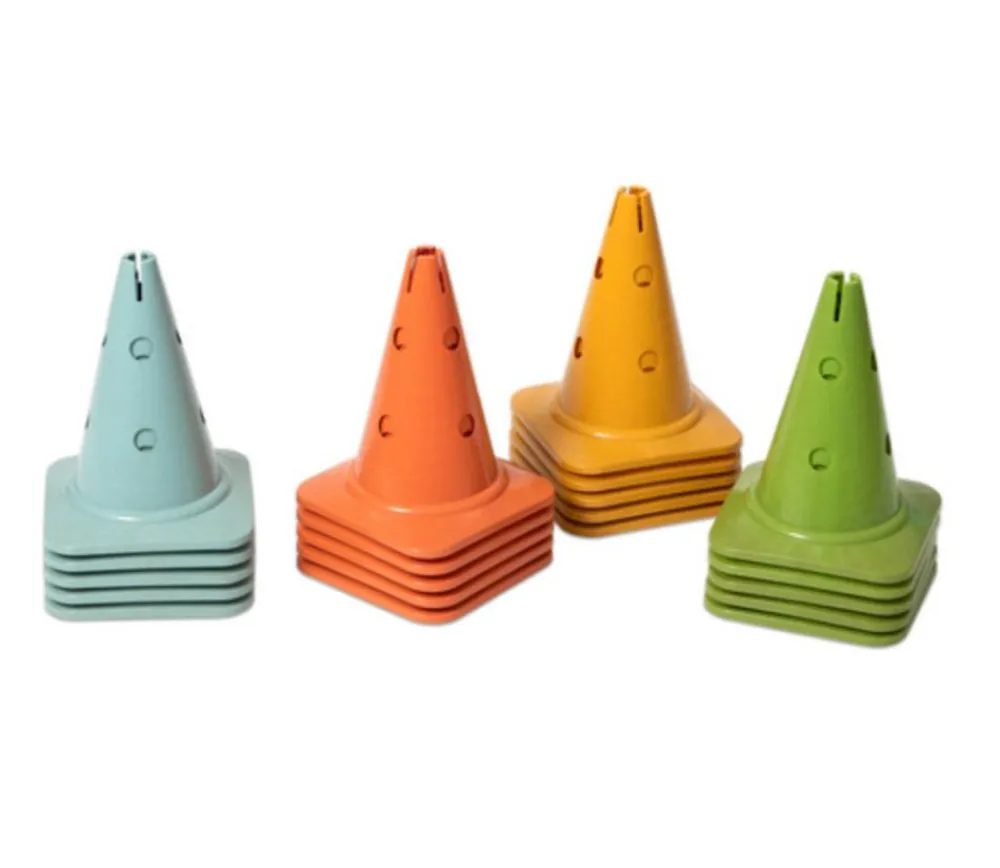 Tout Pour le Jeu 4 grands cônes slalom 30 cm éco-plastique robuste