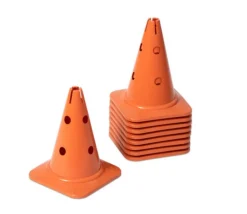 Tout Pour le Jeu 4 grands cônes slalom 30 cm éco-plastique robuste