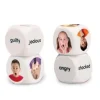 Tout Pour le Jeu 4 Grands dés émotions photos et anglais 4 cm