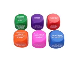 Tout Pour le Jeu 6 grands dés questions pour discussion 4 cm