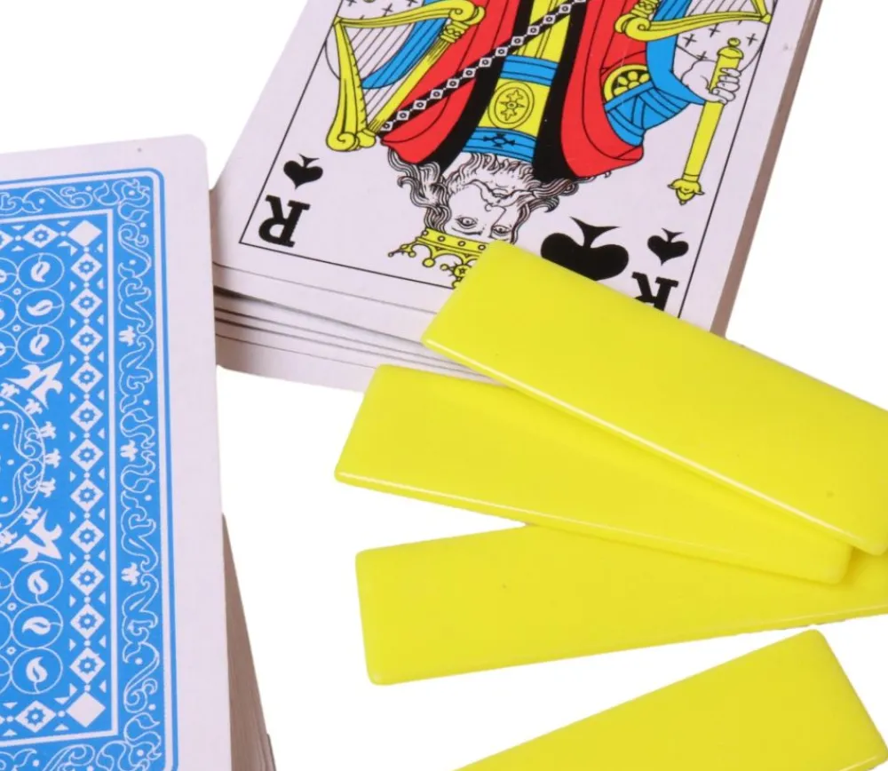 Tout Pour le Jeu 500 grands jetons rectangles 5.5 x 1.6 cm en plastique coloré