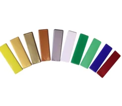 Tout Pour le Jeu 500 grands jetons rectangles 5.5 x 1.6 cm en plastique coloré