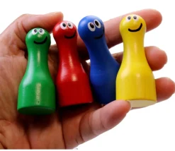 Tout Pour le Jeu 4 Grands Pions personnages rigolos 6 cm