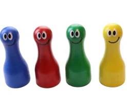 Tout Pour le Jeu 4 Grands Pions personnages rigolos 6 cm