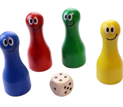 Tout Pour le Jeu 4 Grands Pions personnages rigolos 6 cm