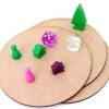Tout Pour le Jeu 3 grands ronds de 13 cm en bois MDF brut