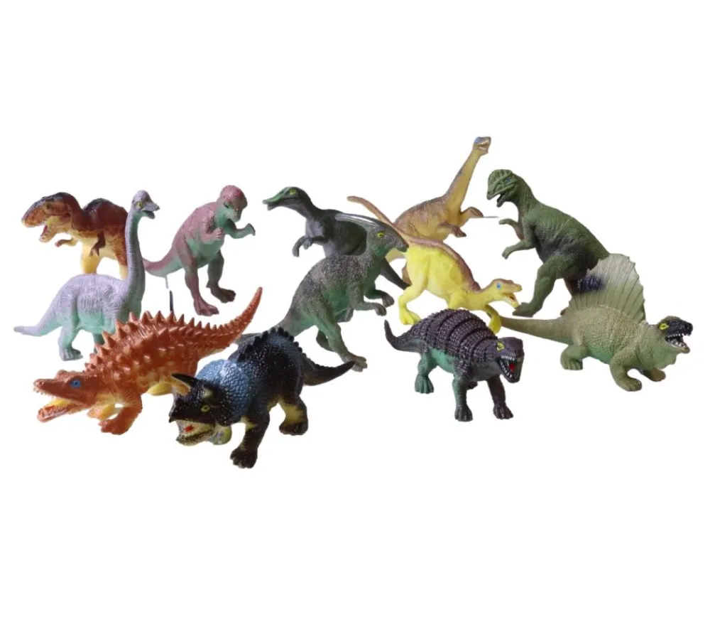 Tout Pour le Jeu 12 gros dinosaures Animaux figurines de 10 à 15 cm - jouet pas cher