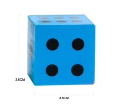 Tout Pour le Jeu 48 gros dés mousse 3,8 cm silencieux