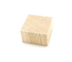 Tout Pour le Jeu 50 gros jetons carrés bois naturel 2.5 cm épais