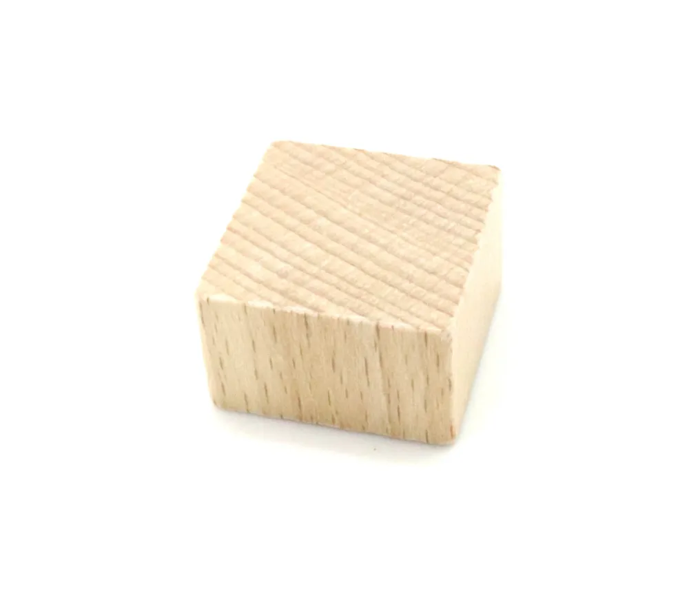 Tout Pour le Jeu 50 gros jetons carrés bois naturel 2.5 cm épais