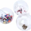 Tout Pour le Jeu 5 grosses Boules 10 cm plastique cristal à remplir et suspendre