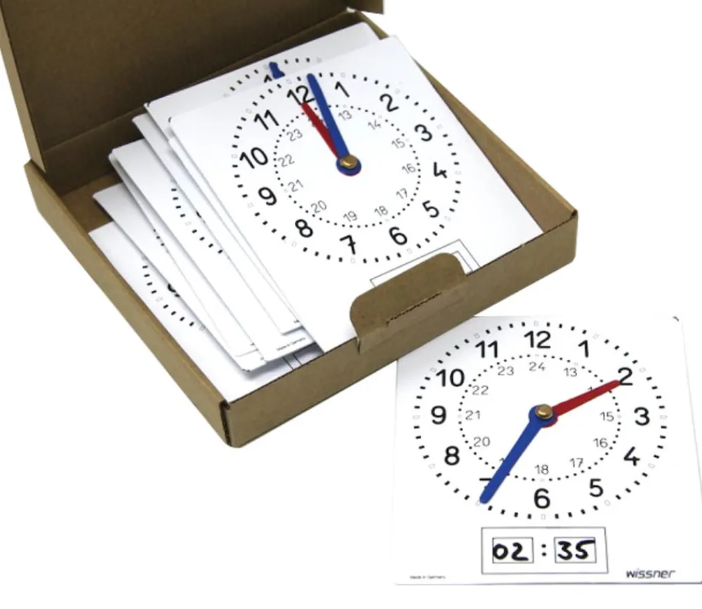 Tout Pour le Jeu 10 horloges effaçables apprentissage heure aiguille et digital