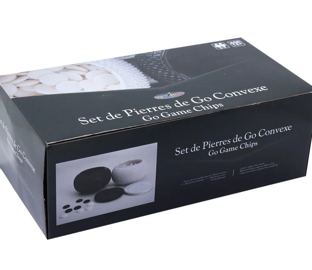 Tout Pour le Jeu 2 jarres 360 pions de go convexes - pierres jeu de go