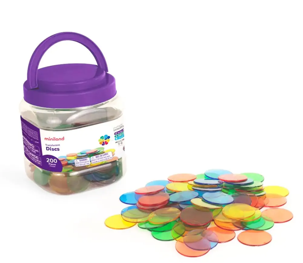 Tout Pour le Jeu 200 jetons 4 cm de jeux translucides