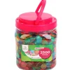 Tout Pour le Jeu 2500 Jetons 15 mm transparents colorés pour loto ou bingo