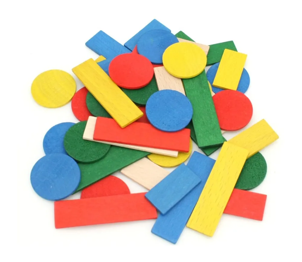 Tout Pour le Jeu 50 Jetons de jeux en bois lot pour tarot, nain jaune, mise 5 couleurs