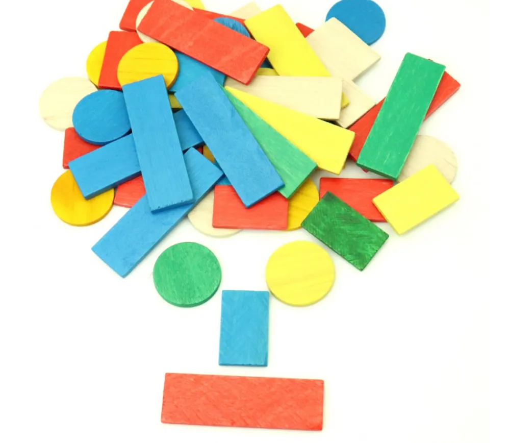 Tout Pour le Jeu 50 Jetons de jeux en bois lot pour tarot, nain jaune, mise 5 couleurs