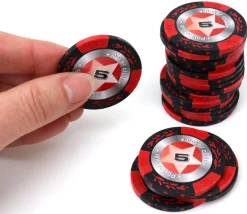 Tout Pour le Jeu 20 Jetons de poker crown argile valeur 5 - 14 gr