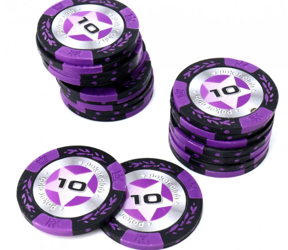 Tout Pour le Jeu 20 Jetons de poker crown argile valeur 10 - 14 gr