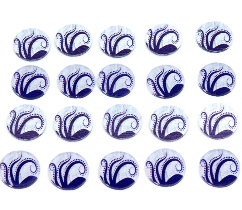 Tout Pour le Jeu 20 jetons design violet/blanc 18.5 mm elder