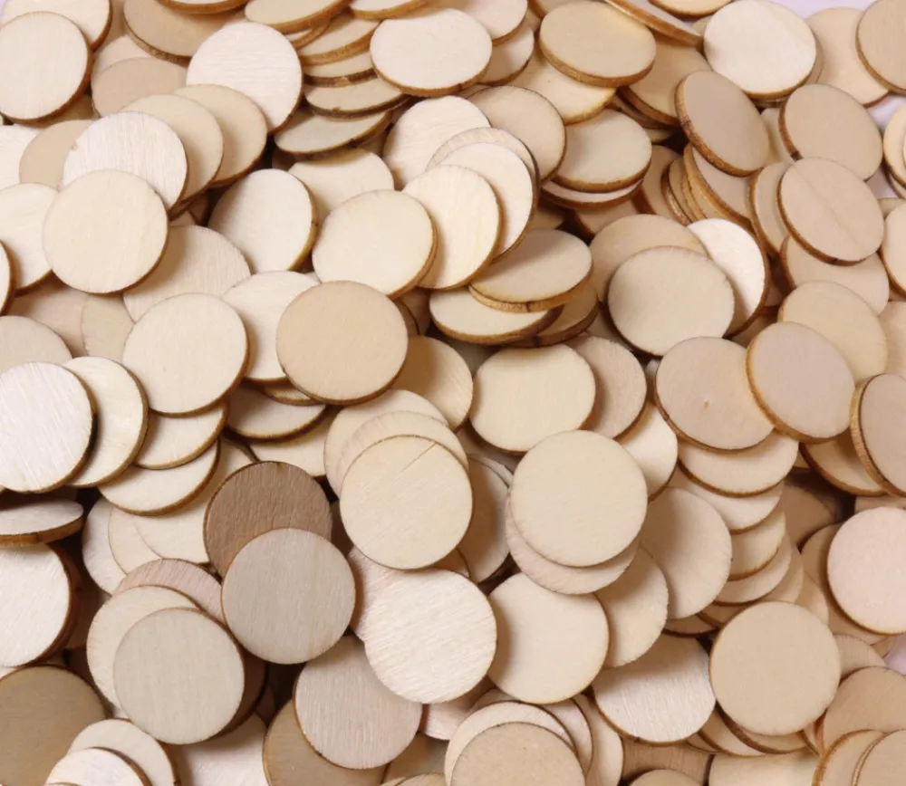 Tout Pour le Jeu 2500 Jetons en bois 1.5 cm jeux - loto - bingo - loisirs créatifs