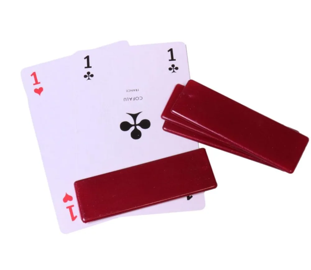 Tout Pour le Jeu 500 Jetons grands rectangles épais 6.2 x 2 cm en plastique coloré