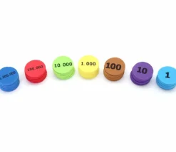 Tout Pour le Jeu 280 jetons mousse numérotés unité dizaine centaine millier million