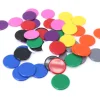 Tout Pour le Jeu 50 jetons multicolores 3 cm en 10 couleurs pour jeu - pions ronds 30 mm