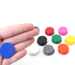 Tout Pour le Jeu 50 jetons multicolores 3 cm en 10 couleurs pour jeu - pions ronds 30 mm