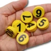 Tout Pour le Jeu 10 Jetons numérotés 1 à 10 bois 21x7mm