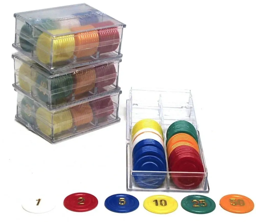 Tout Pour le Jeu 240 jetons numérotés. Pions de 25 mm. 4 boites de 60 pions.
